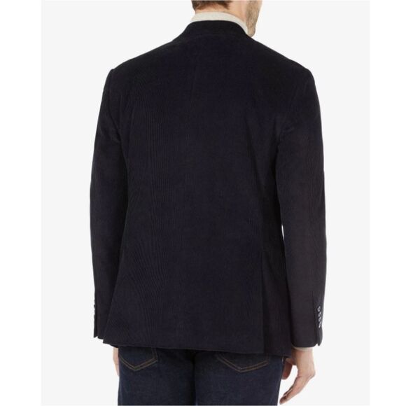 Michael Kors Kordell Corduroy Blazer Men's Size 48R Navy Classic Fit - Picture 2 of 9